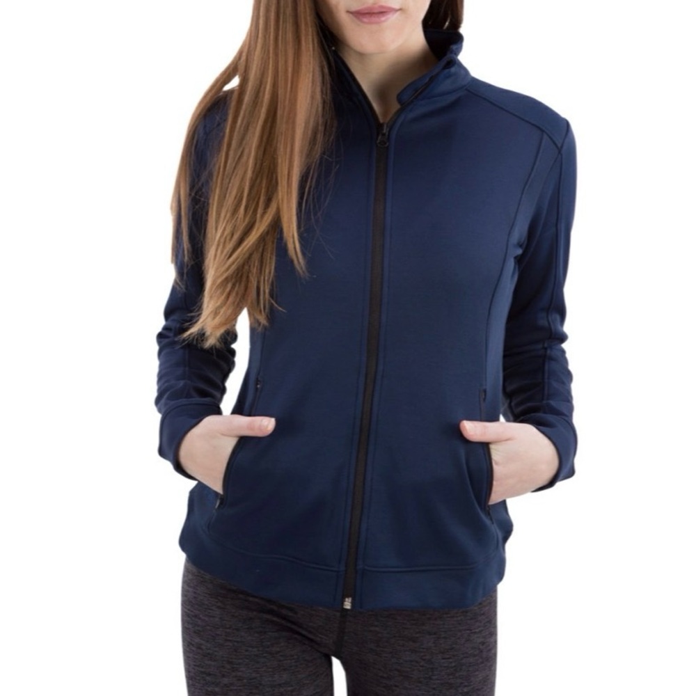 Covalent Athletic Navy Blue Zip-Up Jacket